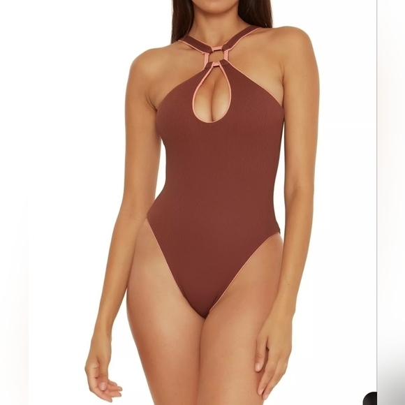 Becca Maroon Bathingsuit - Picture 1 of 7